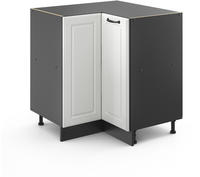 Vicco - Eckunterschrank R-line, Wei&szlig; Landhaus, 75.6 Cm Ohne Arbeitsplatte