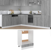 vidaXL Herdumbauschrank Lyon Grau Sonoma 60x46x81,5 cm Holzwerkstoff