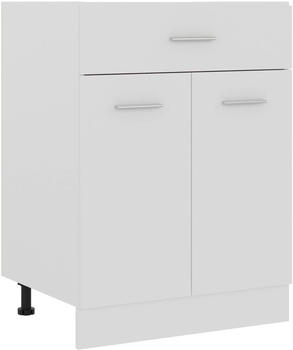 vidaXL Schubunterschrank Weiß 60x46x81,5 cm