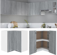 vidaXL Eck-H&auml;ngeschrank Lyon Grau Sonoma 57x57x60 cm Holzwerkstoff