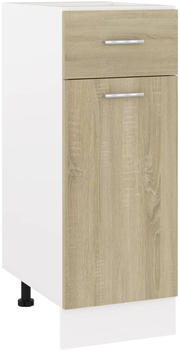 vidaXL Schubunterschrank Sonoma-Eiche 30x46x81,5 cm