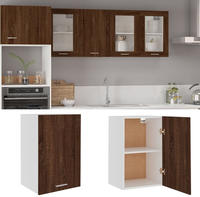 vidaXL H&auml;ngeschrank Lyon Braun Eichen-Optik 39,5x31x60 cm Holzwerkstoff