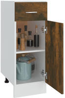 vidaXL Unterschrank mit Schublade Lyon R&auml;uchereiche 30x46x81,5 cm