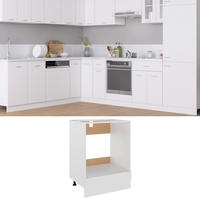 Herdumbauschrank Lyon Wei&szlig; 60x46x81,5 Cm Holzwerkstoff Vidaxl