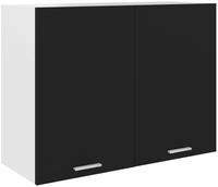 vidaXL H&auml;ngeschrank Lyon Schwarz 80x31x60 cm Holzwerkstoff