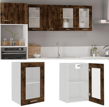 vidaXL H&auml;ngeschrank Glas R&auml;uchereiche 40x31x60 cm