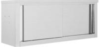 vidaXL Wandh&auml;ngeschrank mit Schiebet&uuml;ren 120&times;40&times;50 cm Edelstahl