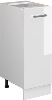 VICCO Apothekerunterschrank R-Line 30 cm Weiß/Weiß Hochglanz modern