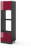 VICCO Mikrowellenschrank R-Line 60 cm Anthrazit/Bordeaux-Rot Hochglanz modern halboffen
