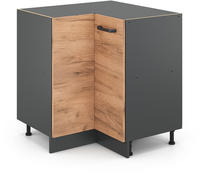 Vicco - Eckunterschrank R-line, Goldkraft Eiche, 75.6 Cm Ohne Arbeitsplatte