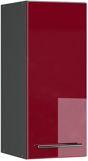 VICCO Hängeschrank Fame-Line 30 cm Anthrazit/Bordeaux-Rot Hochglanz modern