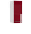 VICCO Hängeschrank Fame-Line 30 cm Weiß/Bordeaux-Rot Hochglanz modern