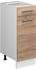 VICCO Schubladenunterschrank R-Line 30 cm Weiß/Sonoma modern
