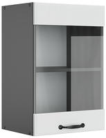 Vicco - K&uuml;chenglasschrank R-line, Wei&szlig; Landhaus, 40 Cm
