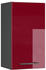 VICCO Hängeschrank Fame-Line 40 cm Anthrazit/Bordeaux-Rot Hochglanz modern