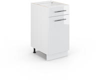 Vicco - K&uuml;chenschr&auml;nke Fame-line, Wei&szlig; Hochglanz, 40 Cm Ohne Arbeitsplatte