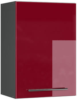 VICCO H&auml;ngeschrank Fame-Line 50 cm Anthrazit/Bordeaux-Rot Hochglanz modern