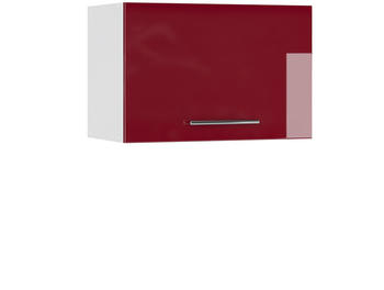 VICCO H&auml;ngeschrank Fame-Line 60 cm Wei&szlig;/Bordeaux-Rot Hochglanz modern flach