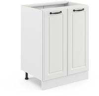K&uuml;chenunterschrank R-line, Wei&szlig; Landhaus, 60 Cm Ohne Arbeitsplatte Vicco