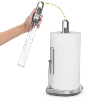 Simplehuman K&uuml;chenrollenhalter mit Spray geb&uuml;rstet