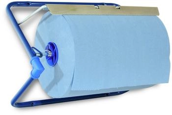 Semy Top Putzrollen-Spender Wandhalter Metall Blau (ST-88522)