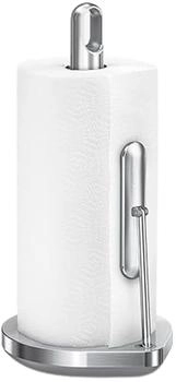 Simplehuman K&uuml;chenrollenhalter mit Klemmarm geb&uuml;rstet (KT1203)