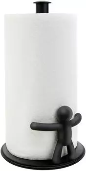 Umbra Buddy Küchenrollenhalter, Ø 17,8 cm x H 31,7 cm, schwarz