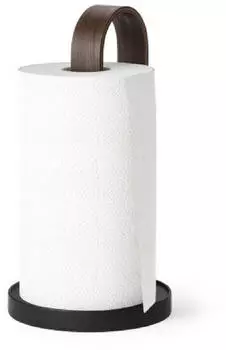 Umbra Bellwood Küchenrollenhalter Holz/Stahl, Schwarz/Walnuss (1022358-048)
