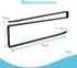 Intirilife Papierrollenhalter Z-Form 2er-Set, Schwarz, Metall, ohne Bohren (IL-100567)