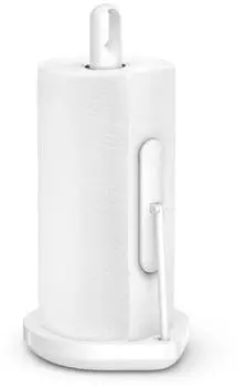 Simplehuman K&uuml;chenrollenhalter mit Spannarm, wei&szlig;er Stahl (KT1205)