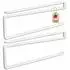 Intirilife Papierrollenhalter Z-Form, weiß, Metall, 2er-Set (IL-100568)