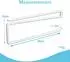 Intirilife Papierrollenhalter Z-Form, weiß, Metall, 2er-Set (IL-100568)