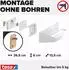 tesa KITCHEN Küchenrollenhalter weiß, Metall (70048-00000-01)