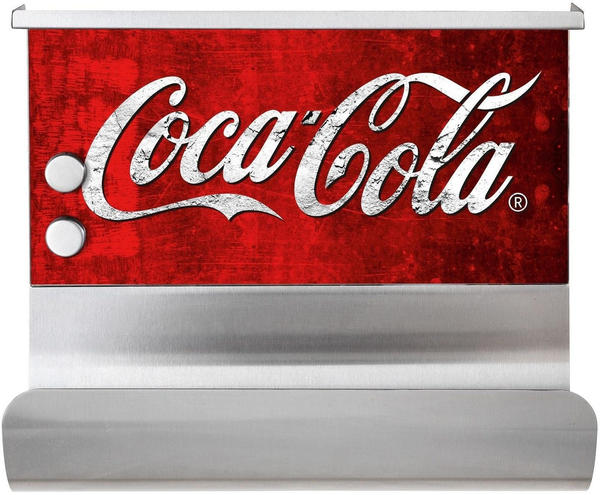 Wenko Magnetischer Rollenhalter mit Ablage Coca-Cola rot/weiß