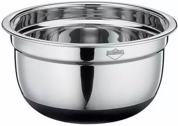 Küchenprofi 2505402816 Rührschüssel rutschfest Silber 16 cm