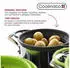 Coolinato Faltbares Silikonsieb 2er-Set 20 & 24cm Grau, BPA-frei, hitzebeständig 230°C (COOLSIEB2GR)