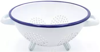 Kr&uuml;ger Husum Standseiher Emaille, wei&szlig;, &Oslash; 26cm (S30614)