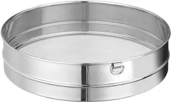Hendi Mehlsieb rund, feinmaschig, Edelstahl, ø308x(H)74mm (639313)