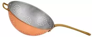 ich-zapfe Kupfersieb mit verzinnter Innenseite und Messinggriff, 17cm (NEW-14925)