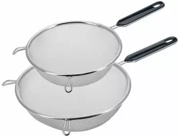 Westmark Traditionell Haushaltssiebe 2er-Set, Edelstahl/Kunststoff, &oslash;18cm + &oslash;20cm (128522E6)