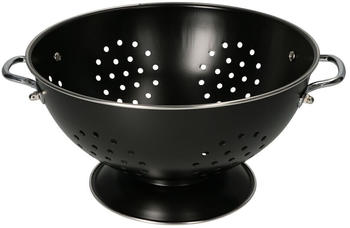 MamboCat Edelstahl - Seiher / Sieb 23cm in Schwarz für die Küche im Retro-Stil