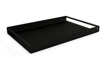 Metallbude Dava Servier-Tablett - Schwarz - 45x30 cm - H&ouml;he 4 cm