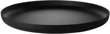 Alessi Tablett &Oslash; 35 x H 3 cm schwarz mit Reliefdekor