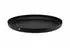 Alessi Tablett Ø 35 x H 3 cm schwarz mit Reliefdekor