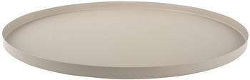 Present Time Round Tablett - warm grey - &Oslash; 39,5 cm - H&ouml;he 1,5 cm