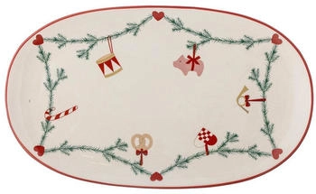 Bloomingville Yule Serviertablett 38,5x23 cm Weiß.
