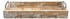 Spetebo Holz Deko Tablett mit Griffen aus Metall 45x 20 cm