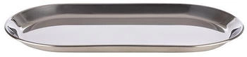 APS 30149 Serviertablett KAFFEEHAUS, 30 x 15,5 cm, Edelstahl, hochglanzpoliert, Rand eingerollt
