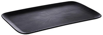 APS 85067 GN 1/1 Tablett NERO, 53 x 32,5 cm, Höhe 2,5 cm, Melamin, schwarz