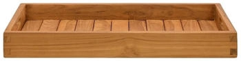vidaXL Serviertablett 60x35 cm Massivholz Teak